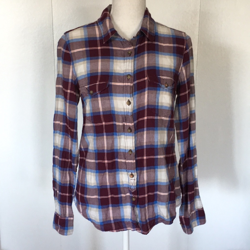 Plaid button down